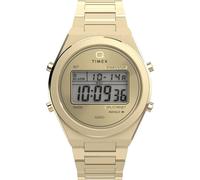 Timex Continental Men's Watch 39mm - Gold Strap - Digital Dial - Gold Case
