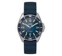 Timex Deepwater Arctic 200 Men's Watch 40mm - Blue Strap Blue Dial Silver Case