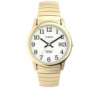 Timex Easy Reader 35mm White Yellow Gold-Tone Steel Mens Quartz Watch T2H301
