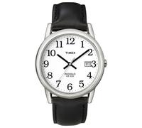 Timex Easy Reader INDIGLO (35mm) White Dial / Black Leather Strap T2H281 Watch