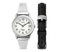 Timex Easy Reader Women's 25mm Expansion Band Watch and Leather Strap Box Set TWG025200