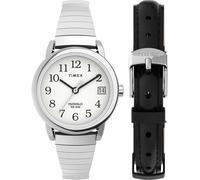Timex Easy Reader Women's 25mm Expansion Band Watch and Leather Strap Box Set TWG025200
