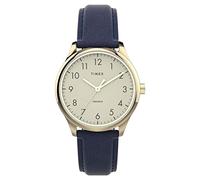 Timex Easy Reader Women's 32mm Blue Leather Strap Watch TW2V36200