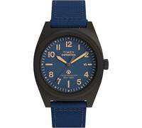 Timex Expedition Capstone Mens 39mm Blue Two Piece Quick Release Blue Dial Gunmetal Watch