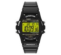 Timex Expedition CAT 40 mm Mens Digital Alarm Timer Black Resin Watch T5K463