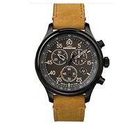 Timex Expedition Men's 43mm Chronograph Leather Strap Watch TW4B12300