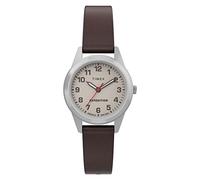 Timex Expedition Women's 26mm Brown Leather Strap Cream Dial Watch TW4B25600