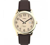 Timex Gents Easy Reader Classic Gold Brown Leather Strap Watch