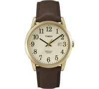 Timex Gents Easy Reader Gold-Tone Watch TW2P75800 - Classic Look - Mineral / Brass / Leather