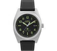 Timex Gents Expedition Capstone Black Dial Black Eco-Friendly Leather Strap Watch