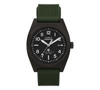 Timex Expedition Men's Quartz Watch with Beige Dial Analogue - Digital Display and Black Fabric and Canvas Strap T45181SU