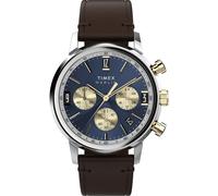 Timex Gents Marlin Blue Watch TW2W60400 - Premium Finish | - Stainless Steel / Acrylic / Leather