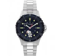 Timex Gents Peanuts Snoopy Soccer Blue Dial Stainless Steel Watch