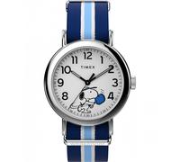 Timex Gents Peanuts Weekender Snoopy Pickleball Blue Fabric Strap Watch