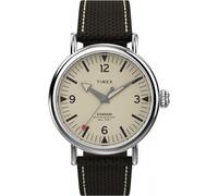 Timex Gents Standard Silver-Tone Watch TW2V44100 - Distinctive - Mineral / Brass / Fabric