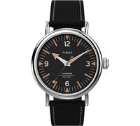 Timex Gents Waterbury Black Watch TW2V44000 - Modern Style | - Brass / Mineral Glass / Fabric