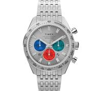 Timex Men's Waterbury Chronograph 41 mm Watch - Stainless Steel Bracelet and Silver-Tone Dial TW2V42400