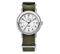 Timex Gents Weekender Main Line White Watch TW2W86000 - Polished - Brass / Mineral Glass / Fabric