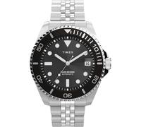 Timex Harborside Coast 40mm Gents Watch, Silver/Silver-Tone/Black