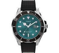 Timex Harborside Coast 43mm Green Dial Rubber Mens Quartz Watch TW2V91700