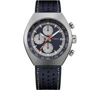 Timex Men's Legacy 42 mm Quartz Watch - Blue Leather Strap with Blue Dial and Stainless Steel Case TW2W93500