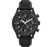 Timex Men's Chronograph Quartz Watch with Leather Strap TW2W48000