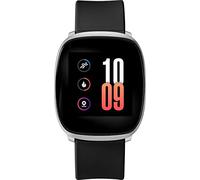 Timex iConnect 36mm Unisex Silver-Tone Case Black Silicone Strap Watch TW5M38800