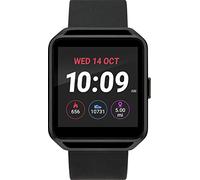 Timex Iconnect Rectangle Case Digital Dial Black Silicone Strap TW5M31200