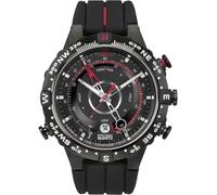 Timex Intellegent Men's Quartz Watch T2N720 Black Dial 45mm Rubber Strap 100M
