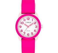 Timex Kids Time Machines 30 mm Watch, White Dial Pink Case, Pink Silicone Strap, TW2W92200