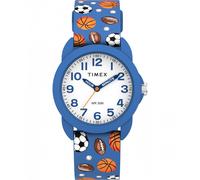 Timex Kids Time Teacher Blue Sports Silicone Strap Watch