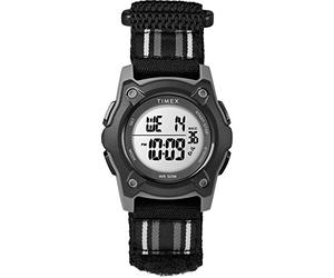 Timex Kids TW7C26400 Time Machines Digital 35mm Black Double-Layered Fast Wrap Watch
