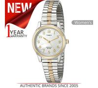 Timex Ladies' Mother of Pearl Dial Two-Tone Expander Watch (T2M828)
