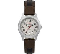 Timex Ladies Expedition Metal Field Watch T41181PF with Mini Leather Fabric Strap