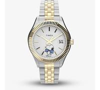 Timex Ladies X Peanuts Two-Tone Legacy Bowtie White Dial Watch TW2Y11100