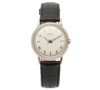 Timex Marlin 34mm 3-Hand Quartz Watch Silver/Black One Size