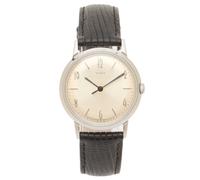 Timex Marlin Hand-Wound Watch Black/Silver One Size