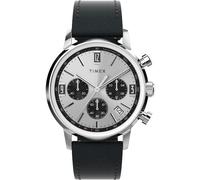 Timex Gents Marlin Silver-Tone Watch TW2W10300 - Distinctive - Stainless Steel / Acrylic / Leather