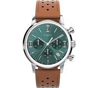 Timex Men Analog Quartz Watch with Leather Strap TW2W10100VQ