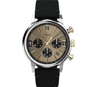 Timex Men Analog Quartz Watch with Leather Strap TW2W60300VQ