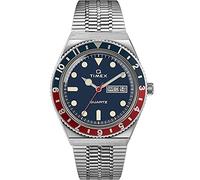 Timex Gents Q Blue Watch TW2T80700 - Distinctive Detail | Acotis - Stainless Steel / Acrylic