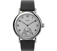 Timex Men Analogue Watch with a Leather Strap Waterbury