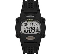 Timex Men's Expedition Digital CAT 39mm Watch - Black Case with Black Fabric & Leather Strap TW4B20400