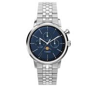 Timex Men Quartz Watch TW2W51300 Marlin Moon Phase 40mm Stainless Steel Blue 50M