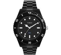Timex Men's Watch Trend 42mm TW2Y04500 – Tide Ocean Material Bracelet, Black Dial & Case