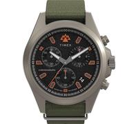 Timex Men's Expedition Field Chronograph 43mm Watch - Green Strap Black Dial Gunmetal Case, Green