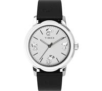 Timex Men's Analogue Automatic Watch with a Leather Strap Peanuts Marlin