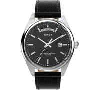 Timex Gents Trend Black Watch TW2W57400 - Distinctive Detail | - Stainless Steel / Mineral Glass / Leather