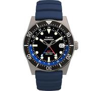 Timex Deepwater Reef 200 GMT 41mm Synthetic Rubber Strap Watch TW2W75100