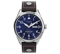 Timex Men's Analogue Quartz Watch with Leather Strap TWG030100